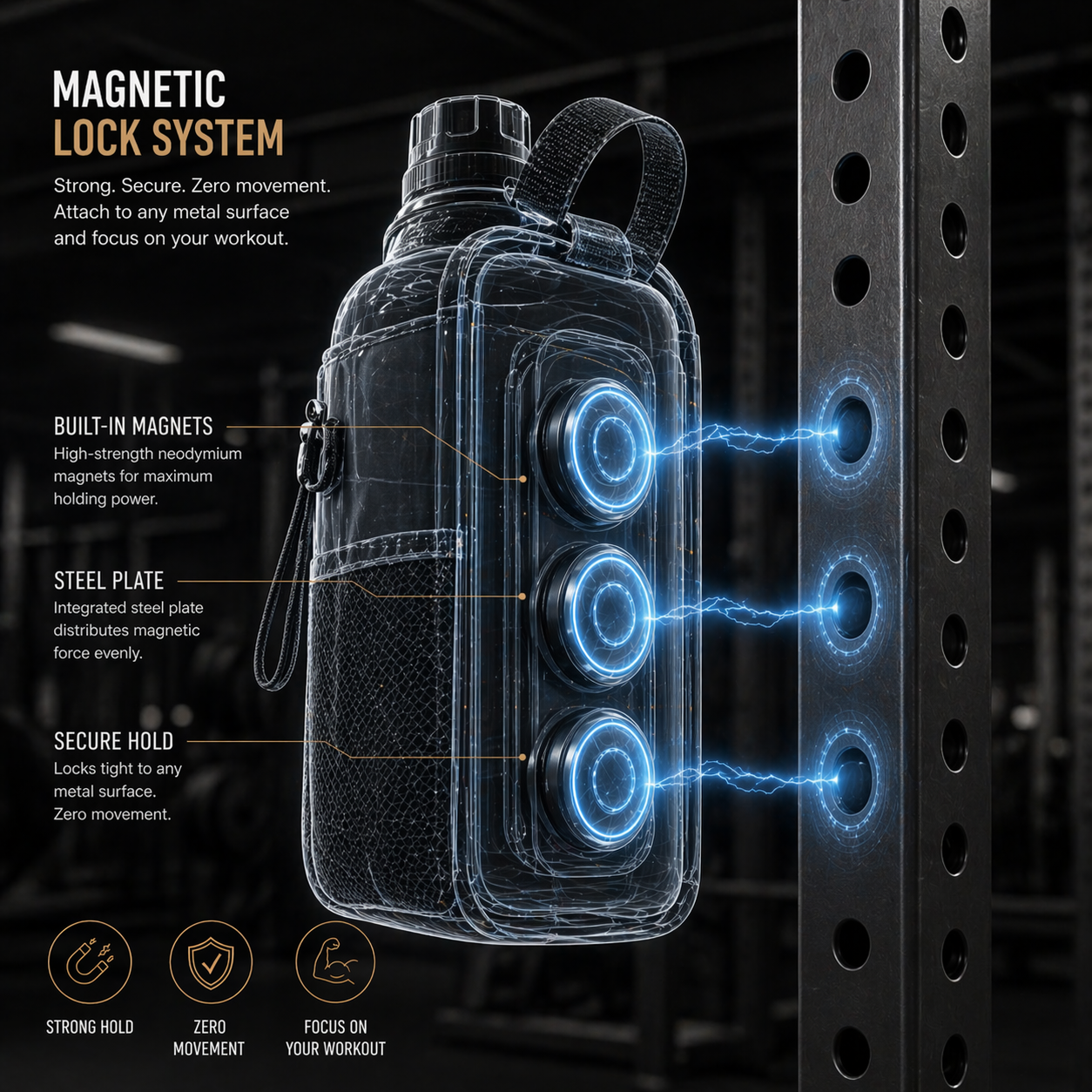 Maglux™ Magnetic Gym Bag
